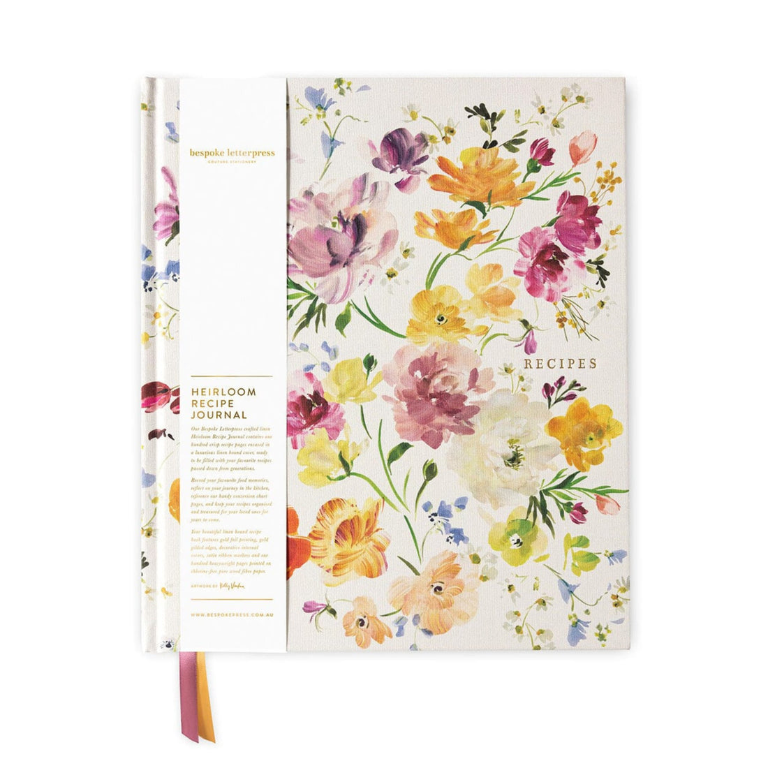 Heirloom Recipe Book Journal - Ranunculus - The Flower Crate