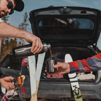 High Camp Flasks - Gunmetal Firelight 750 Flask V2 - The Flower Crate