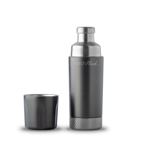 High Camp Flasks - Gunmetal Torch Flask - The Flower Crate