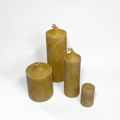 Hohepa Beeswax Candle - Fat Cafe - The Flower Crate