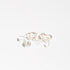 Lauren Hunt - Glass Squiggle Earrings, Clear - The Flower Crate