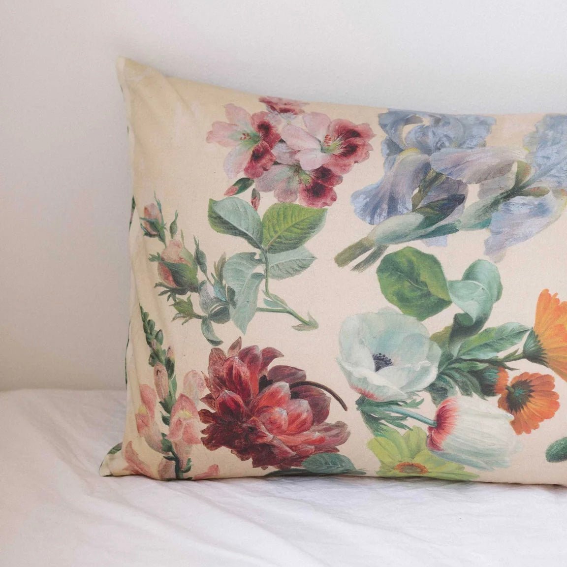 Lazybones - Organic Cotton Pillowcase Set, Summer Flowers - The Flower Crate