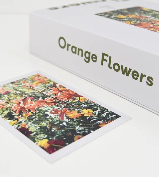 Lettuce - Orange Flowers Puzzle - The Flower Crate