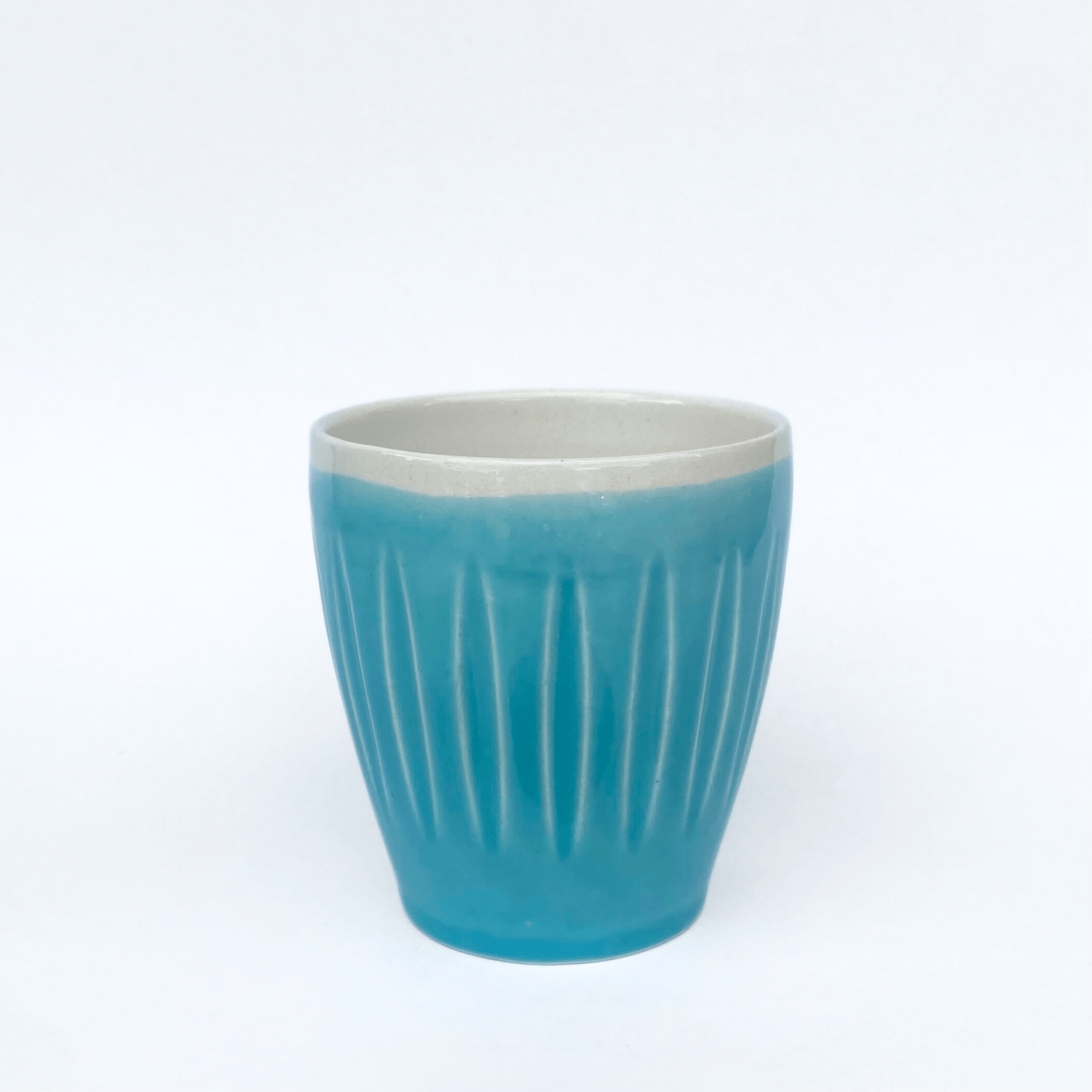 Lyttleton Pottery Beaker - Turquoise Green - The Flower Crate