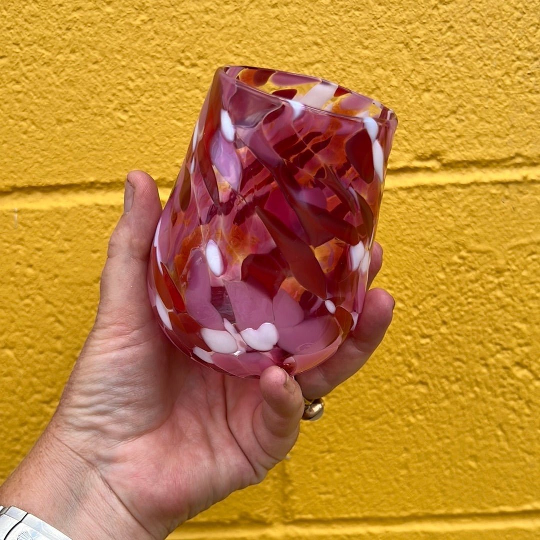 Matthew Hall - Hand Blown Glass Love Day Tumbler - The Flower Crate