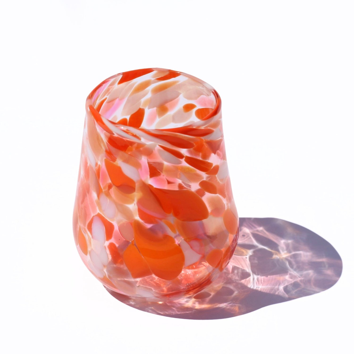 Matthew Hall - Hand Blown Glass Tumbler, Summer Sunset - The Flower Crate