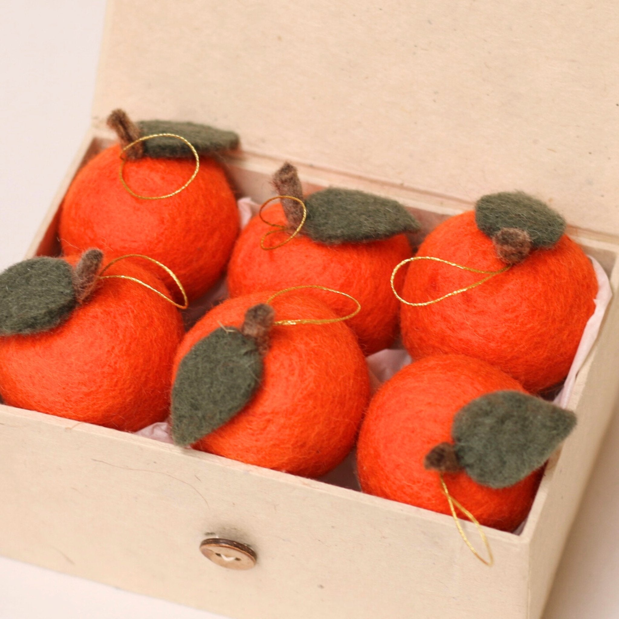 Muskhane - 6 Christmas Fruit Ornaments, Clementines - The Flower Crate