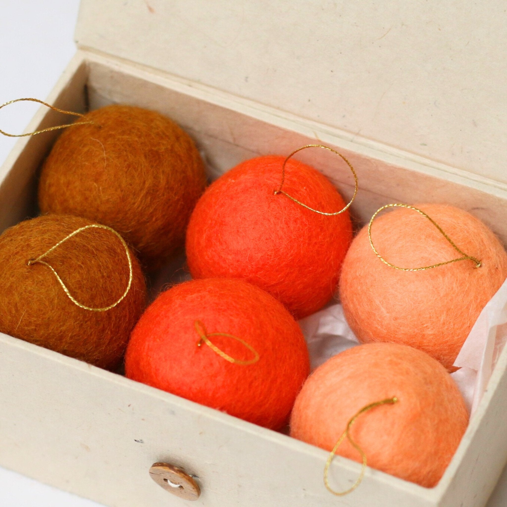 Muskhane - 6 Christmas Hanging Ornaments, Harmony Blush - The Flower Crate