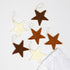 Muskhane - 6 Festive Hanging Stars, Harmony Gold - The Flower Crate