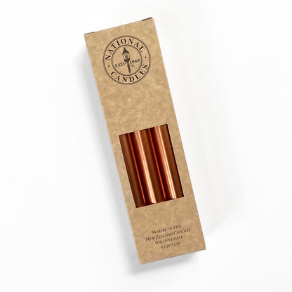 National Candles - Household Taper, Copper - The Flower Crate