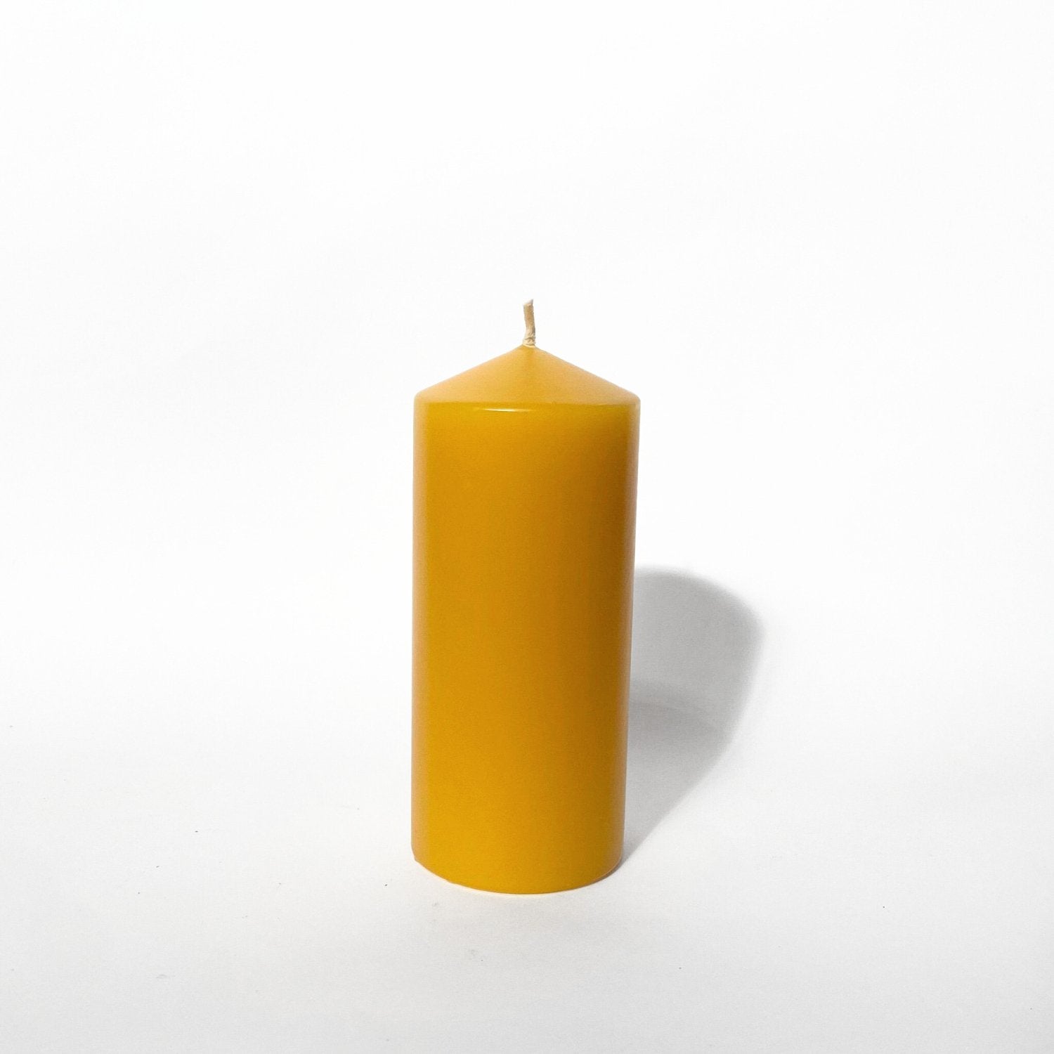 National Candles - Medium Pillar, Beeswax - The Flower Crate