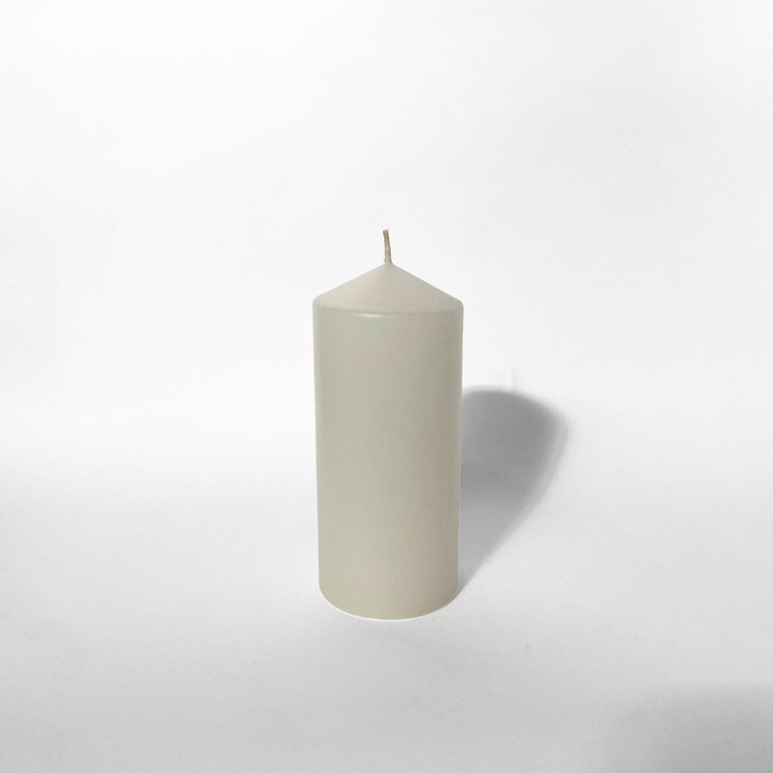 National Candles - Medium Pillar, Cream - The Flower Crate