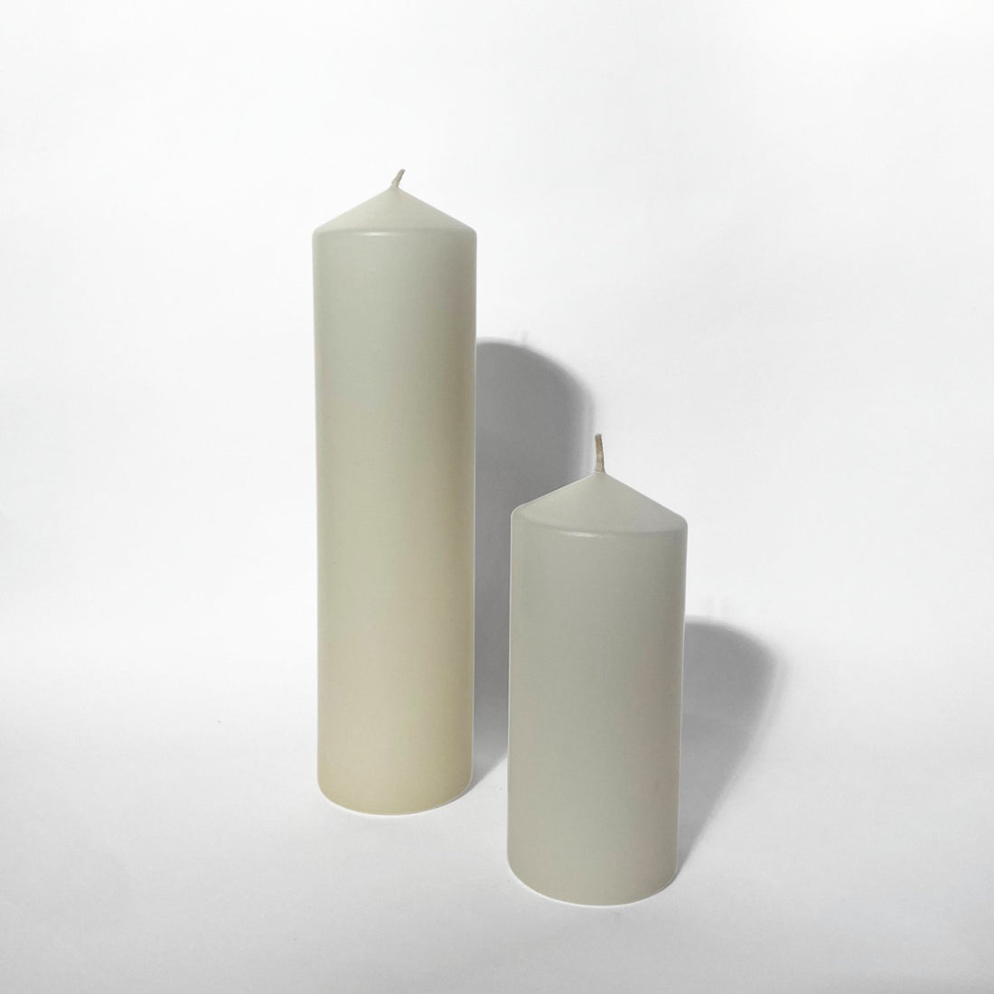 National Candles - Medium Pillar, Cream - The Flower Crate