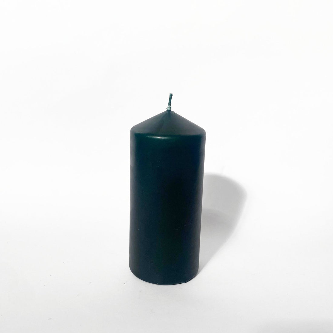 National Candles - Medium Pillar, Hunter Green - The Flower Crate