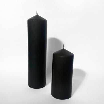 National Candles - Medium Pillar, Licorice - The Flower Crate