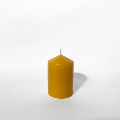 National Candles - Small Pillar, Beeswax - The Flower Crate