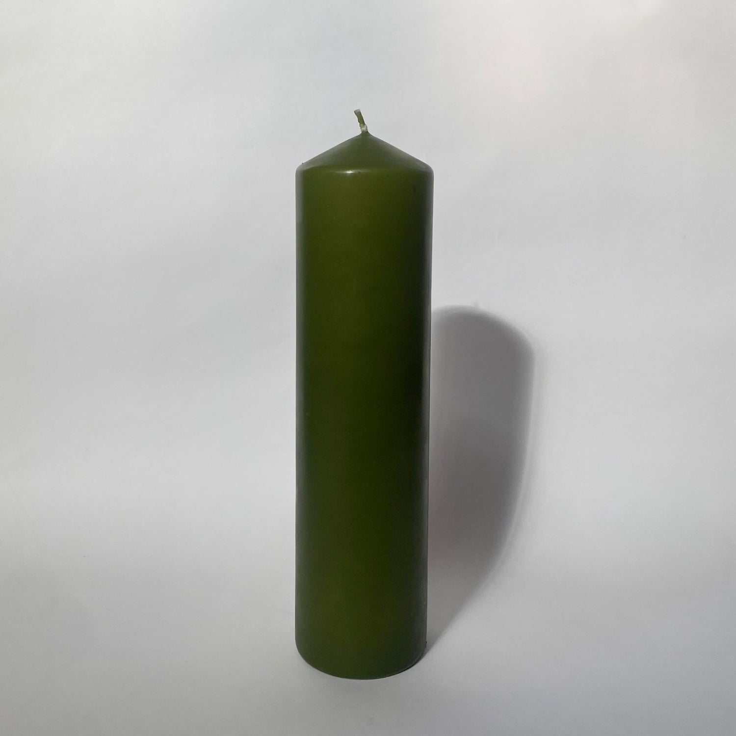National Candles - XLarge Pillar, Green - The Flower Crate