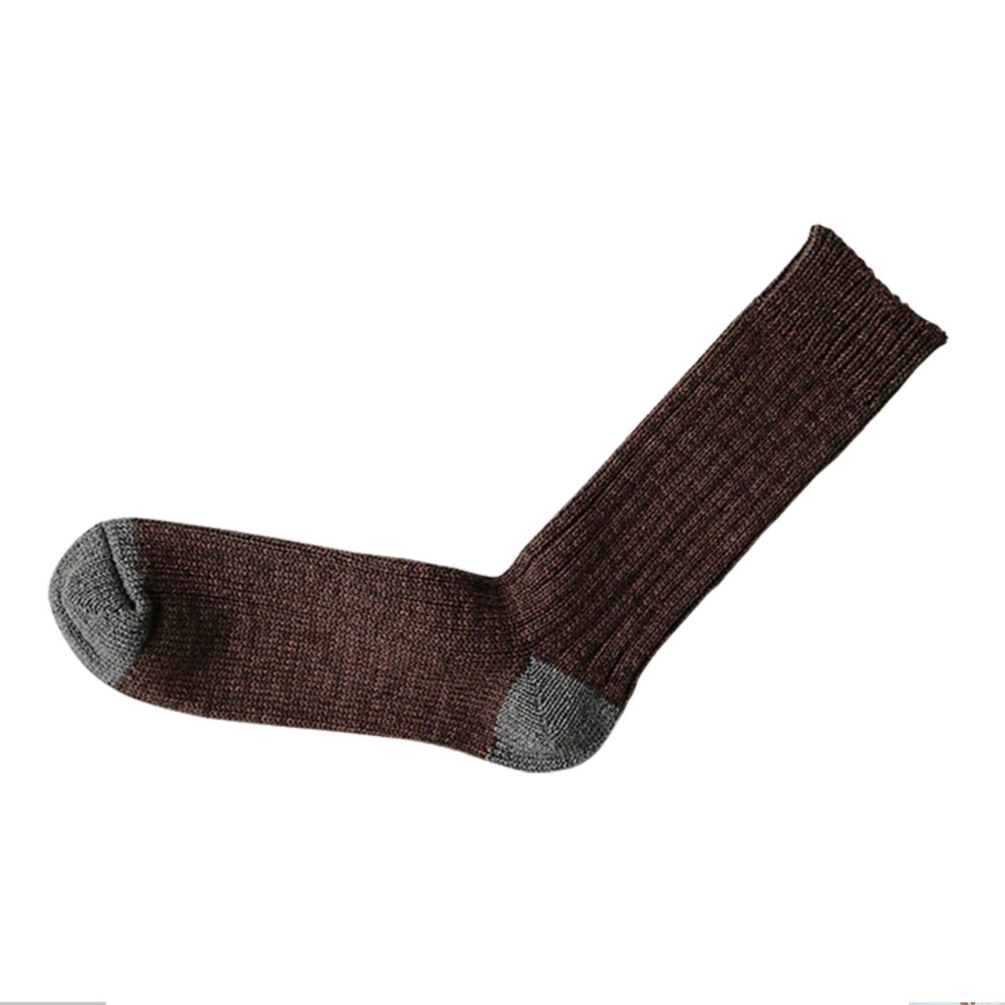 Nishiguchi Kutsushita Socks - Boston, Brown - The Flower Crate