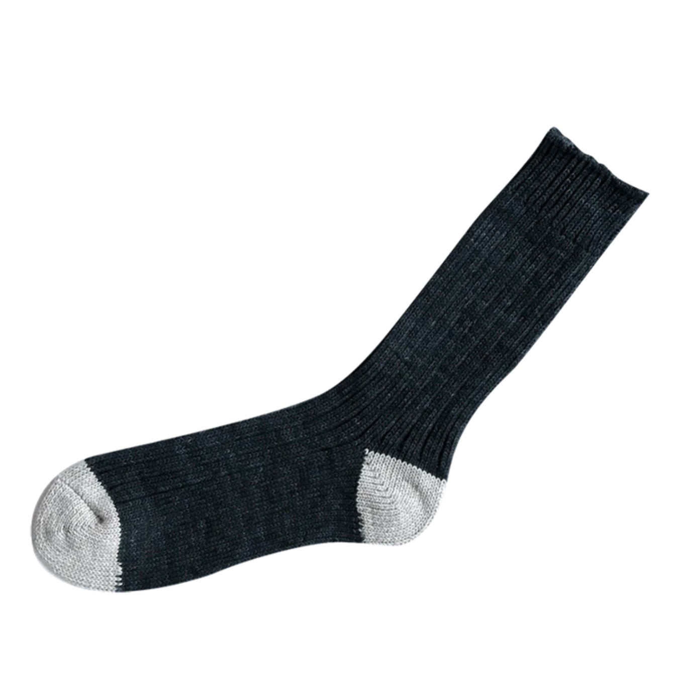 Nishiguchi Kutsushita Socks - Boston, Charcoal - The Flower Crate