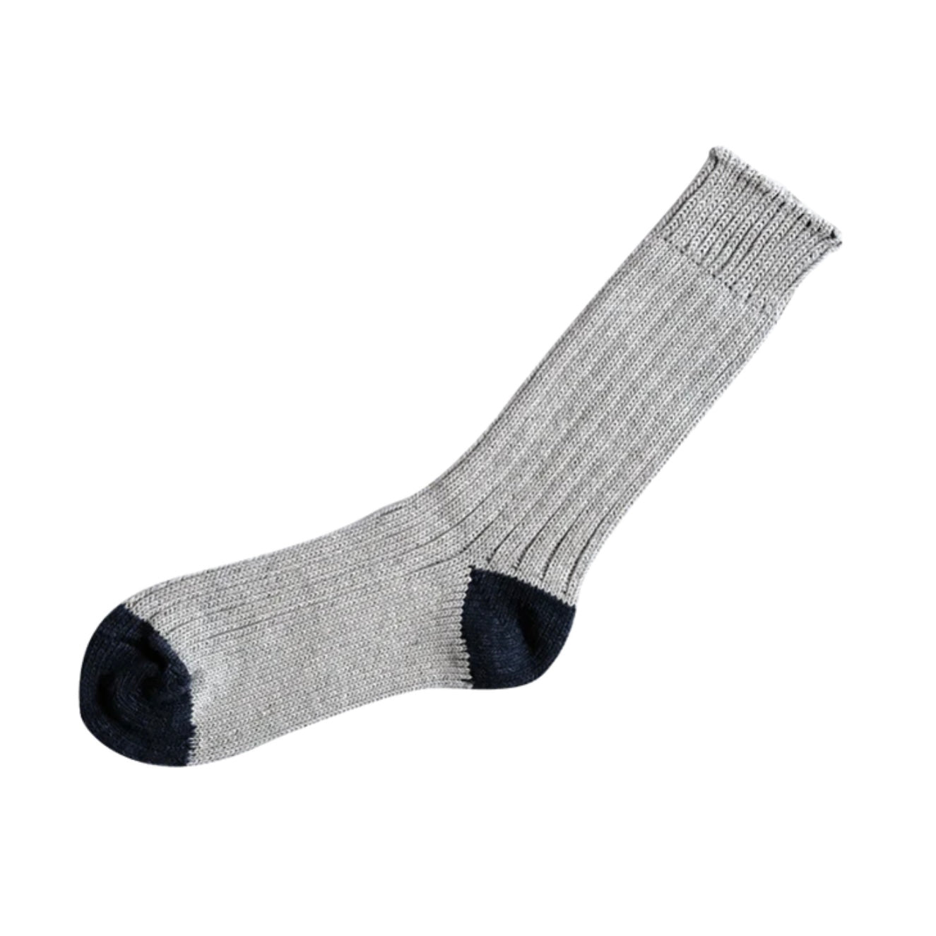 Nishiguchi Kutsushita Socks - Boston, Light Grey - The Flower Crate