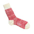 Nishiguchi Kutsushita Socks - Oslo, Red - The Flower Crate