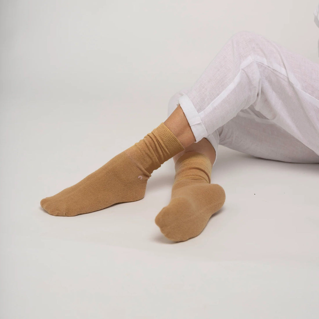 Nooan Socks - Hamilton, Beige - The Flower Crate