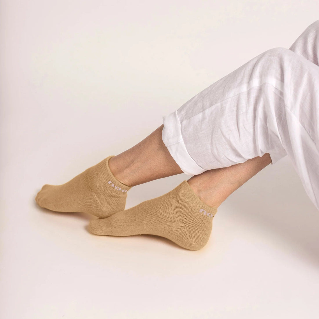 Nooan Socks - Napier, Beige - The Flower Crate