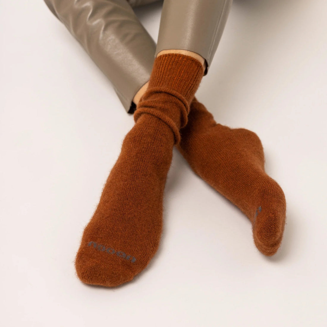 Nooan Socks - Piha, Leather Brown - The Flower Crate