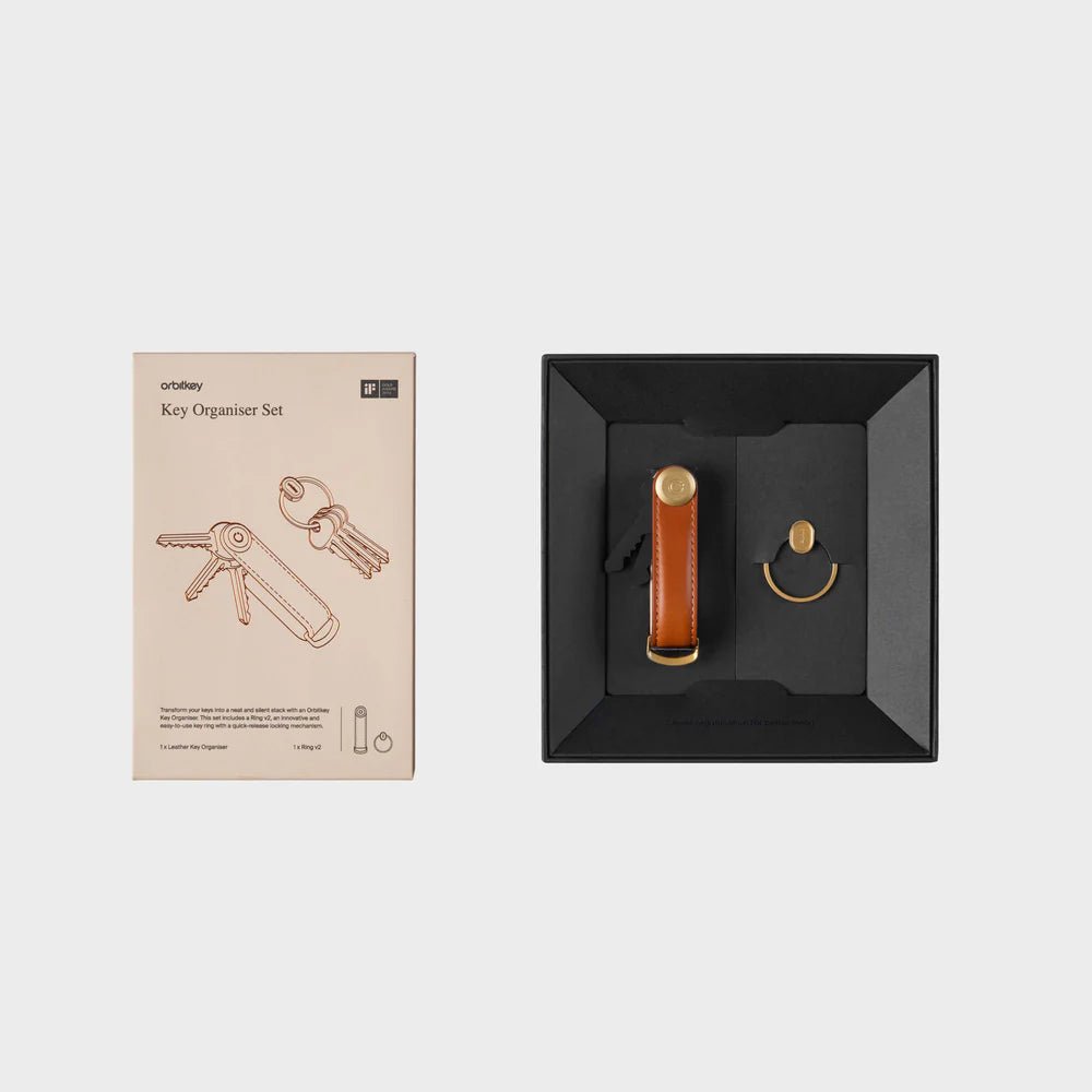 Orbitkey Key Organiser Set - Cognac - The Flower Crate