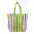 Parisian Cool - Recycled Plastic Beach Bag, Yellow & Green - The Flower Crate