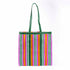 Parisian Cool - Recycled Plastic Tote Bag, Fuchsia & Green - The Flower Crate