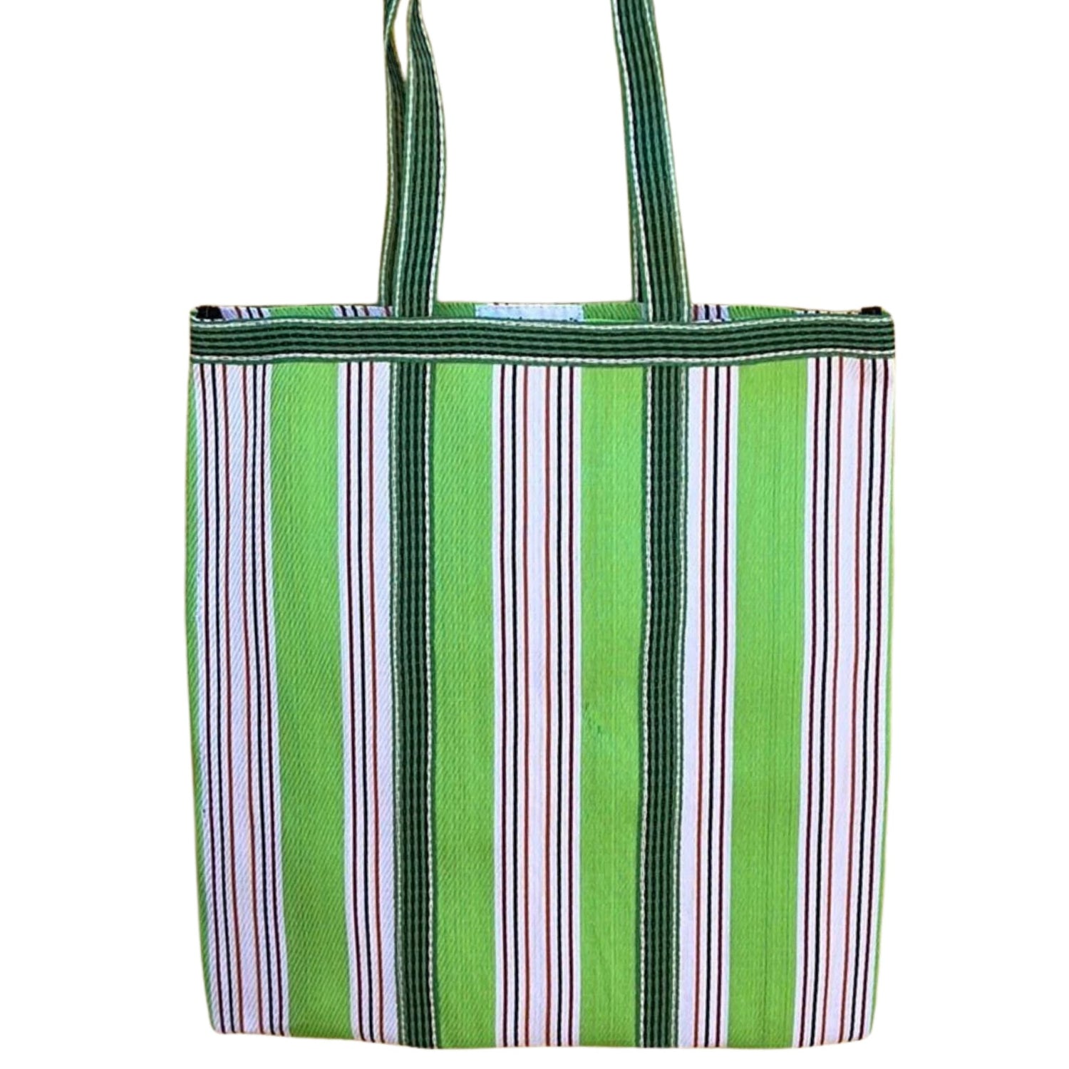 Parisian Cool - Recycled Plastic Tote Bag, Green - The Flower Crate