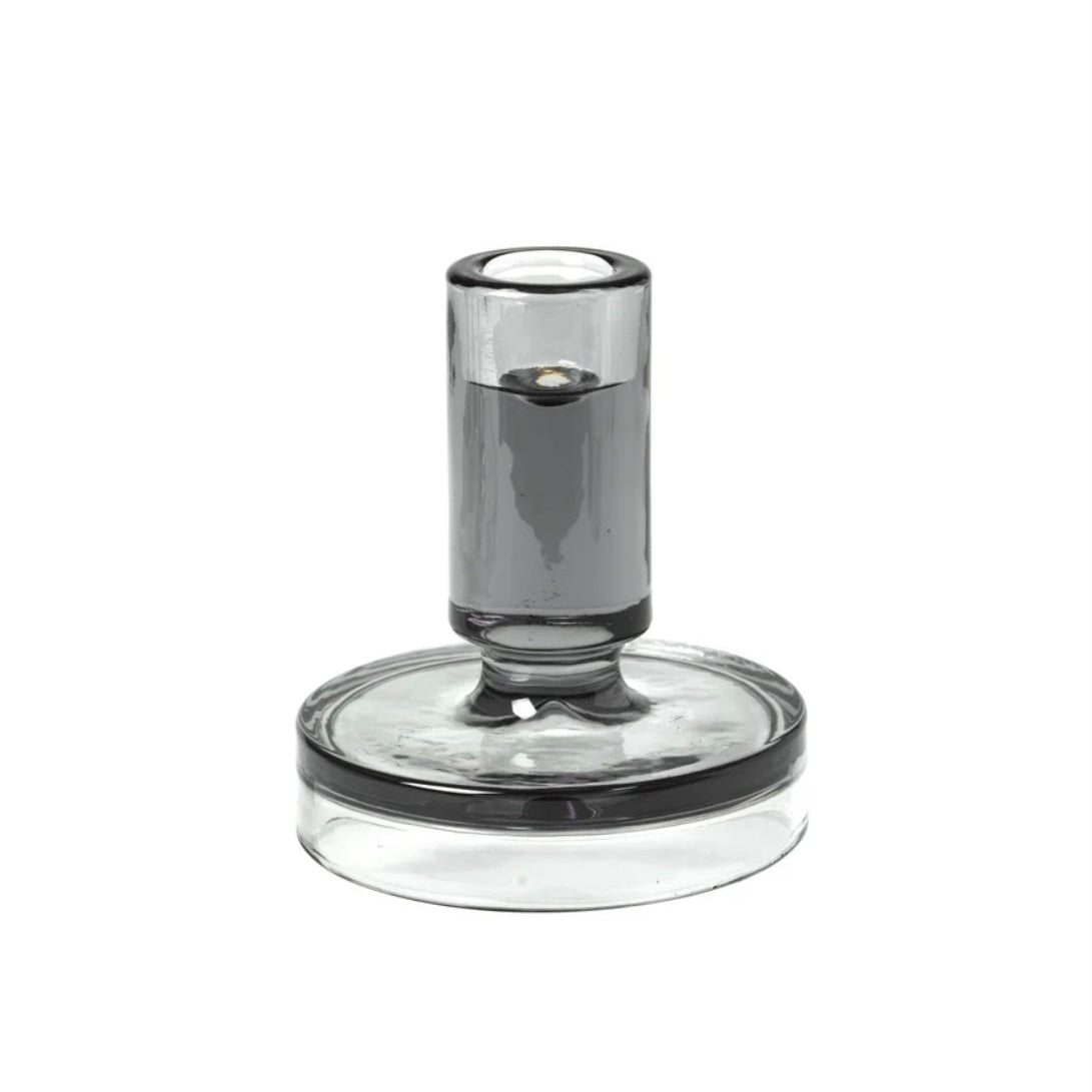 Petra Candle Holder - Dark Grey - The Flower Crate