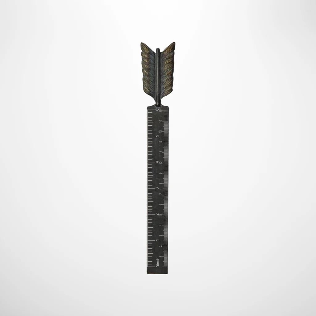 Pewter Style Arrow Ruler - The Flower Crate