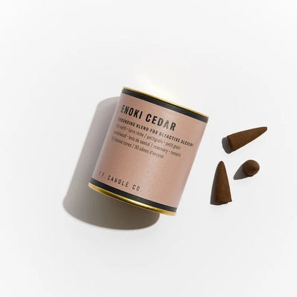 P.F Candle Co - Incence Cones, Alchemy Enoki Cedar - The Flower Crate