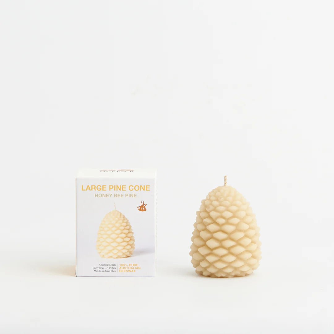 Queen B - Large Pine Cone Candle - The Flower Crate