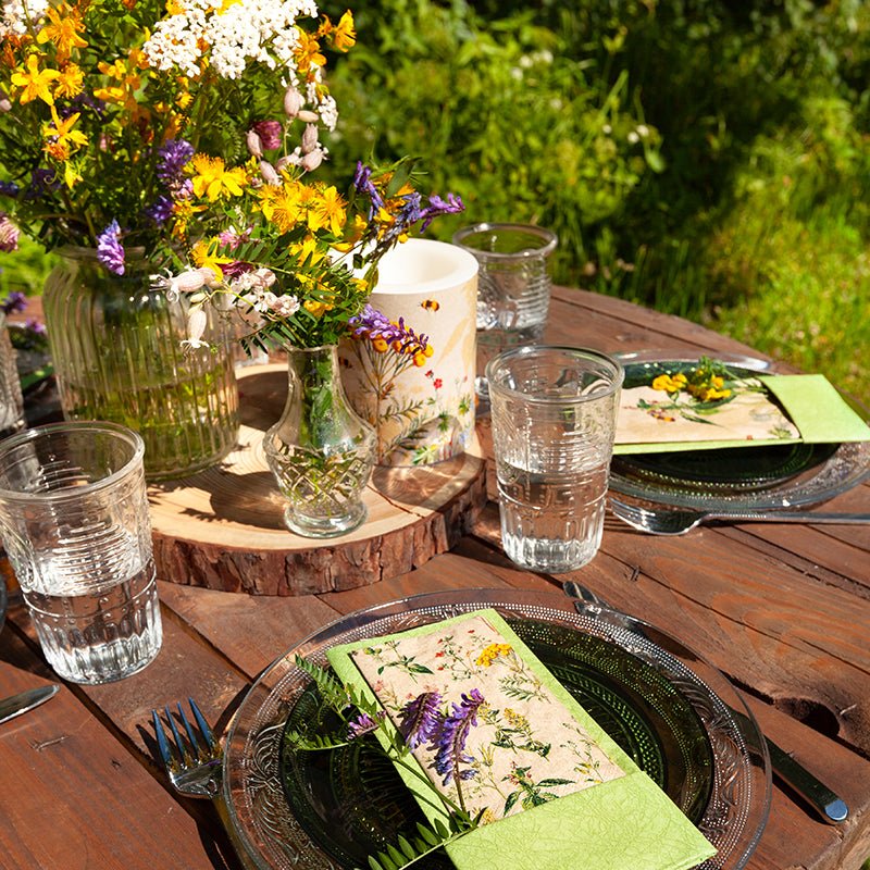 Recycled Paper Napkins - Herbal Meadow - The Flower Crate