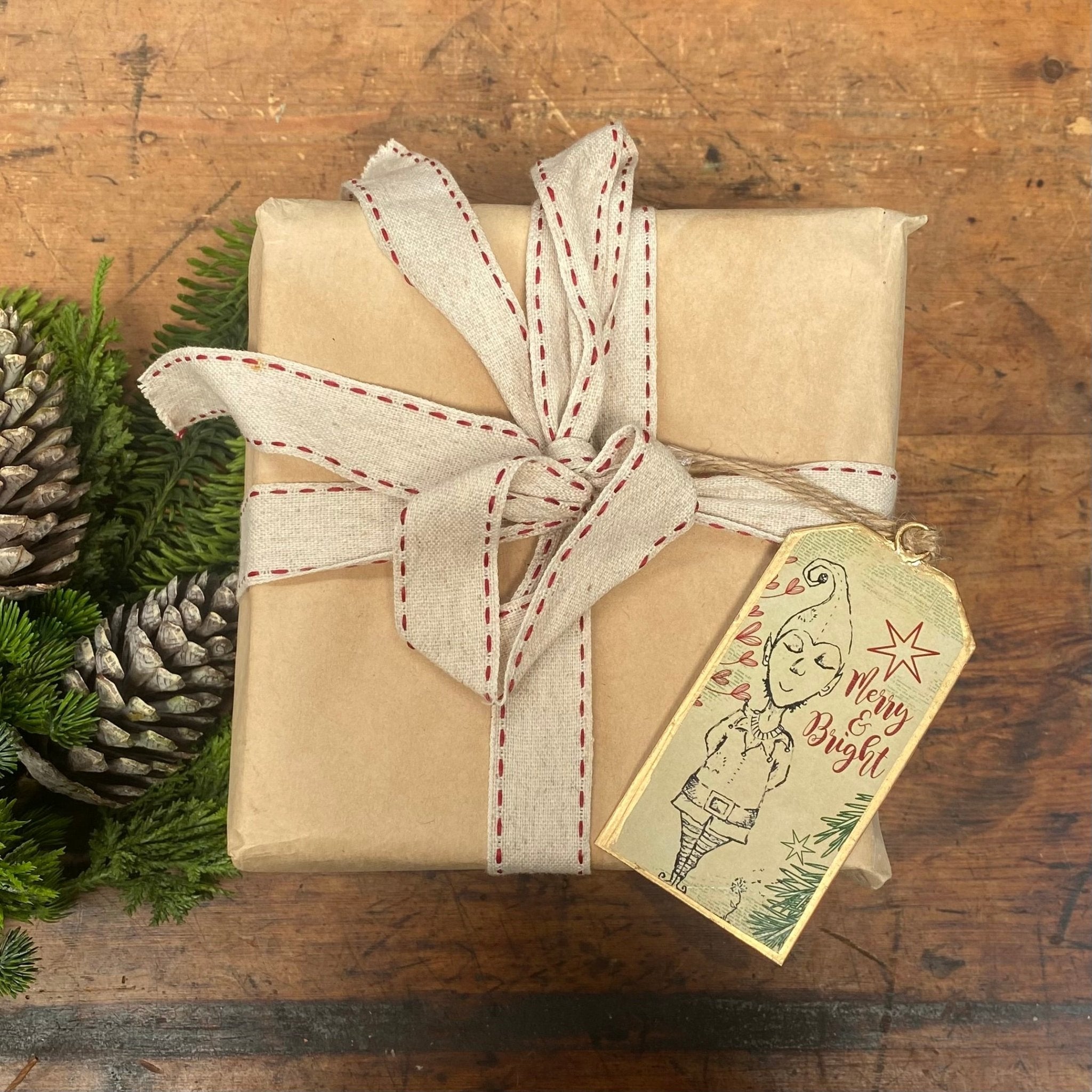 Reusable Metal Christmas Gift Tag - The Flower Crate