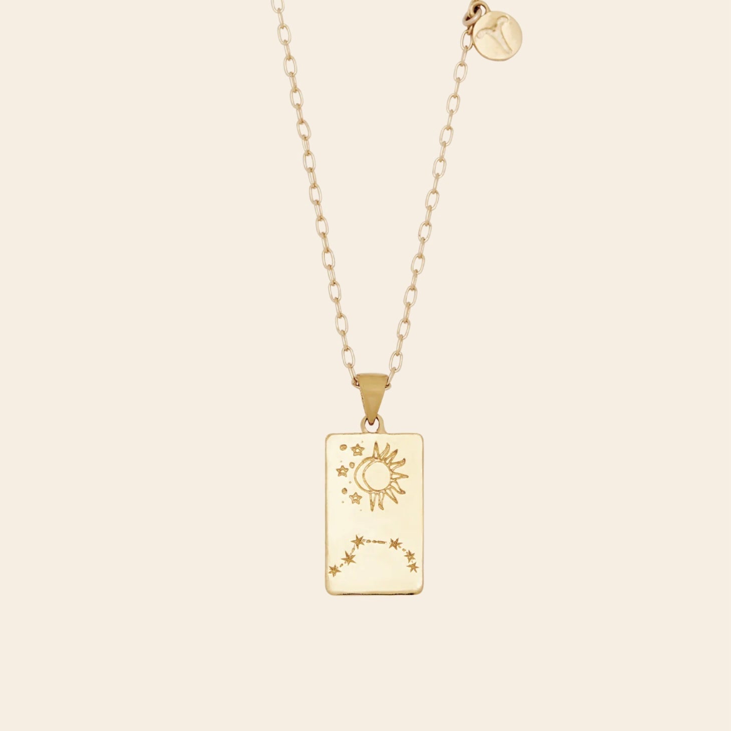 S - kin Studio, Aries Zodiac Necklace - The Flower Crate