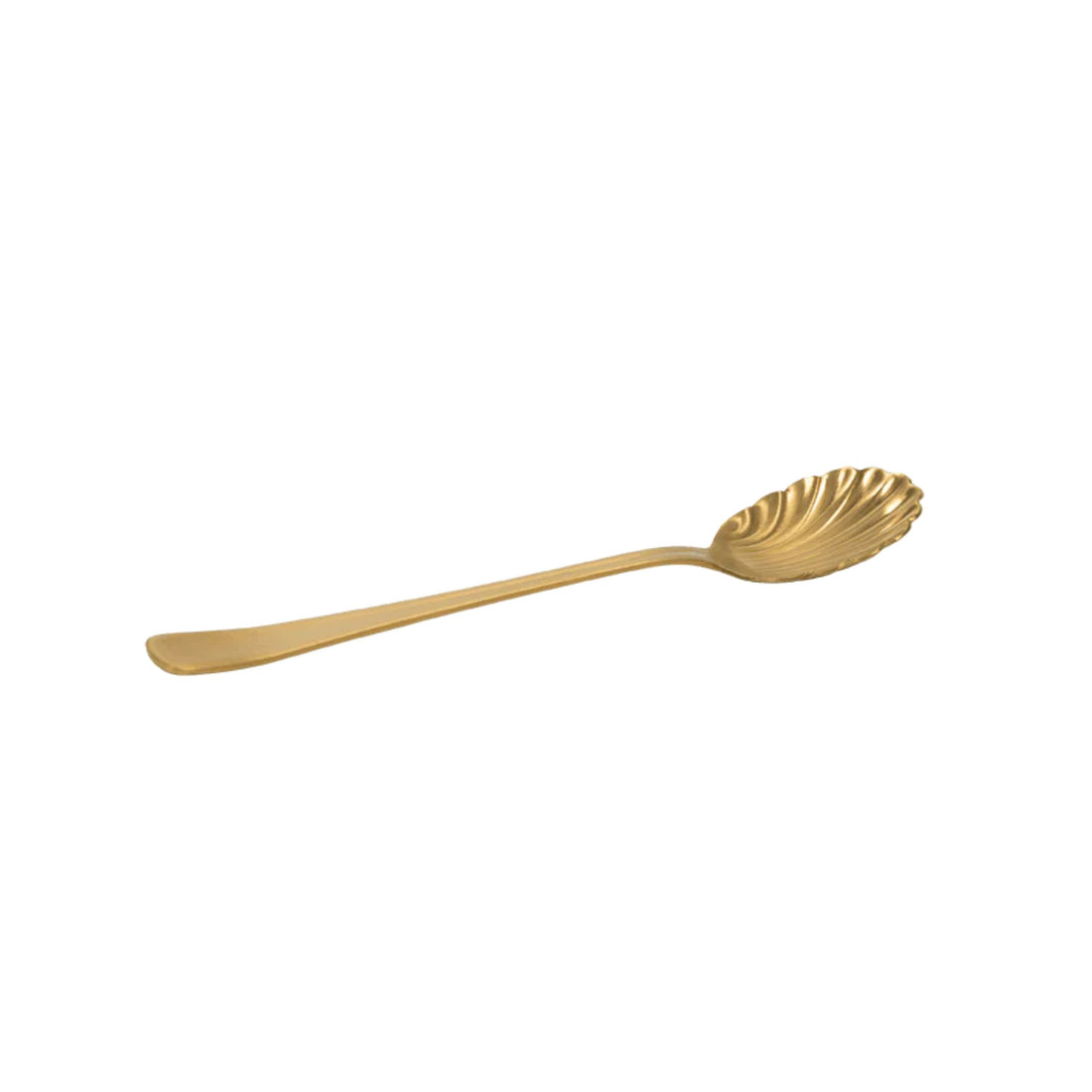 Scallop Spoon, Gold - The Flower Crate