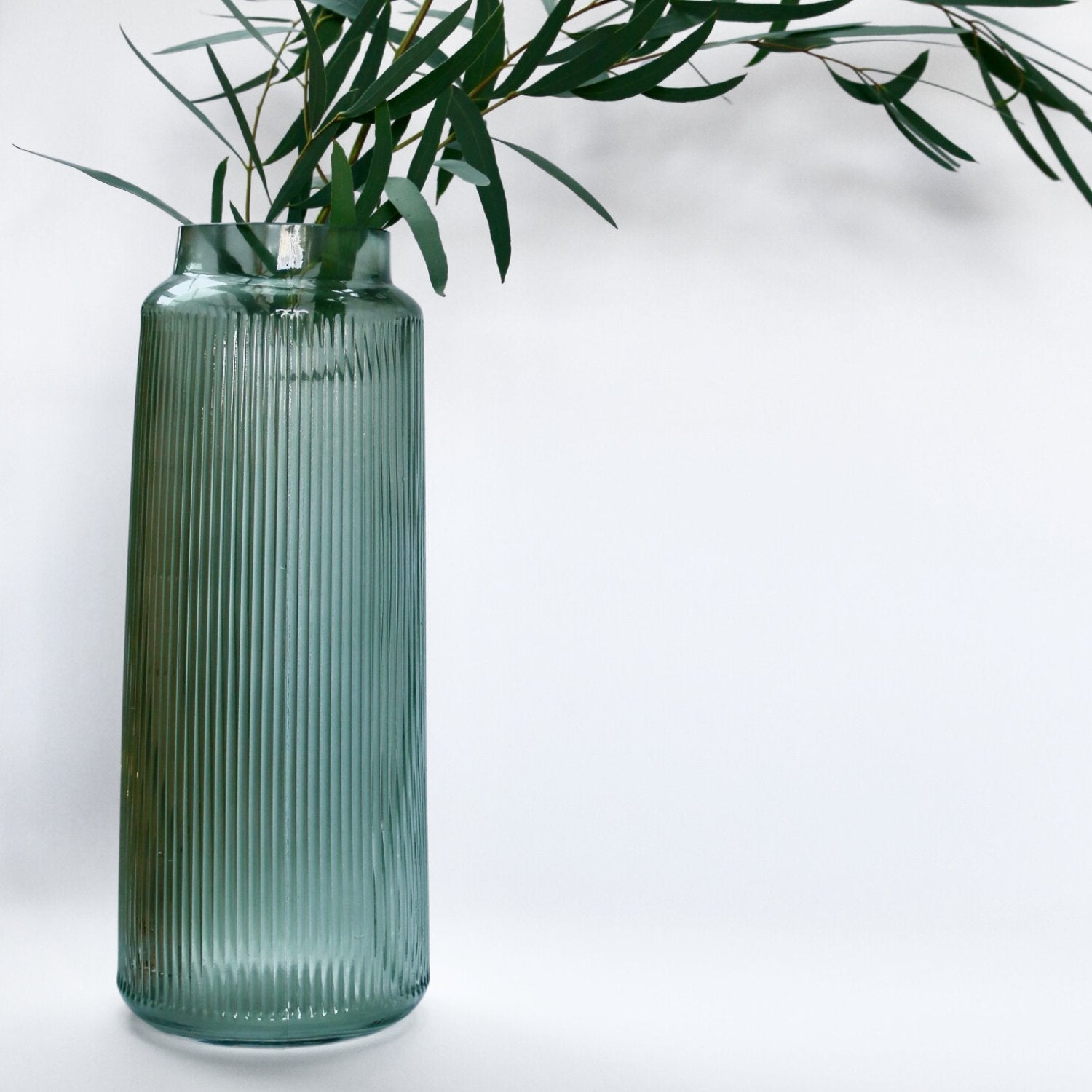 Sia Glass Vase Green - The Flower Crate