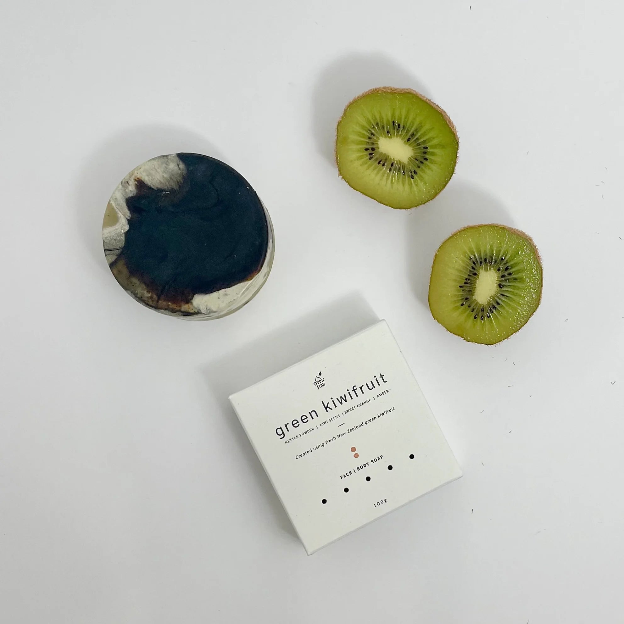 Studio Star | Green Kiwifruit Face + Body Soap - The Flower Crate