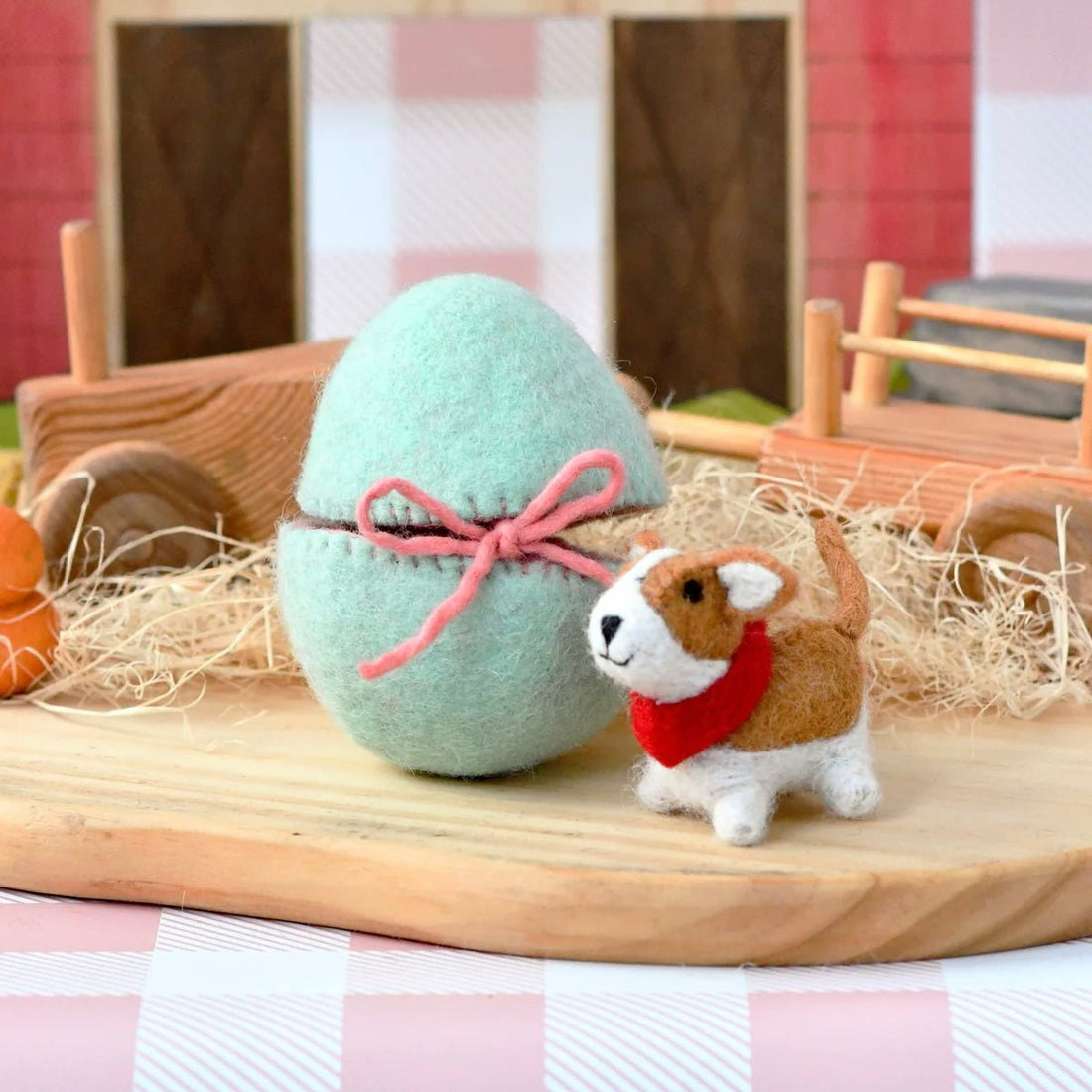 Tara Treasures - Surprise Felt Egg with Puppy - The Flower Crate