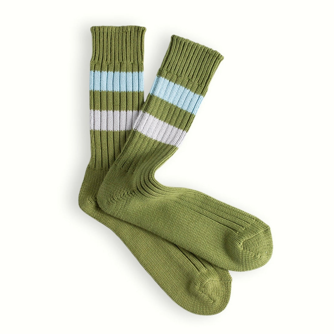 Thunders Love Socks - Urban Collection, Striped Green - The Flower Crate