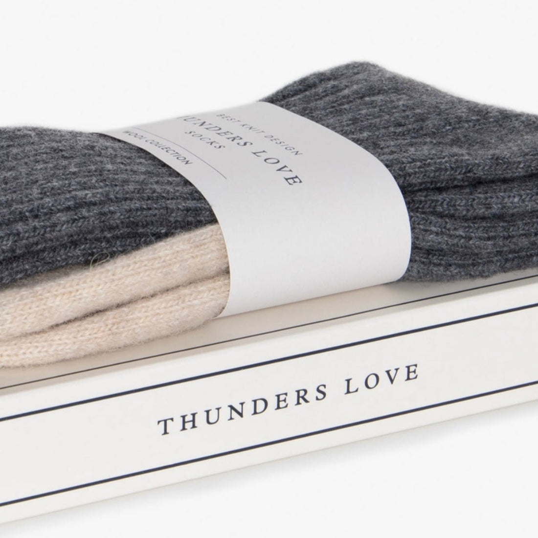 Thunders Love Socks - Wool Collection, Grey - The Flower Crate