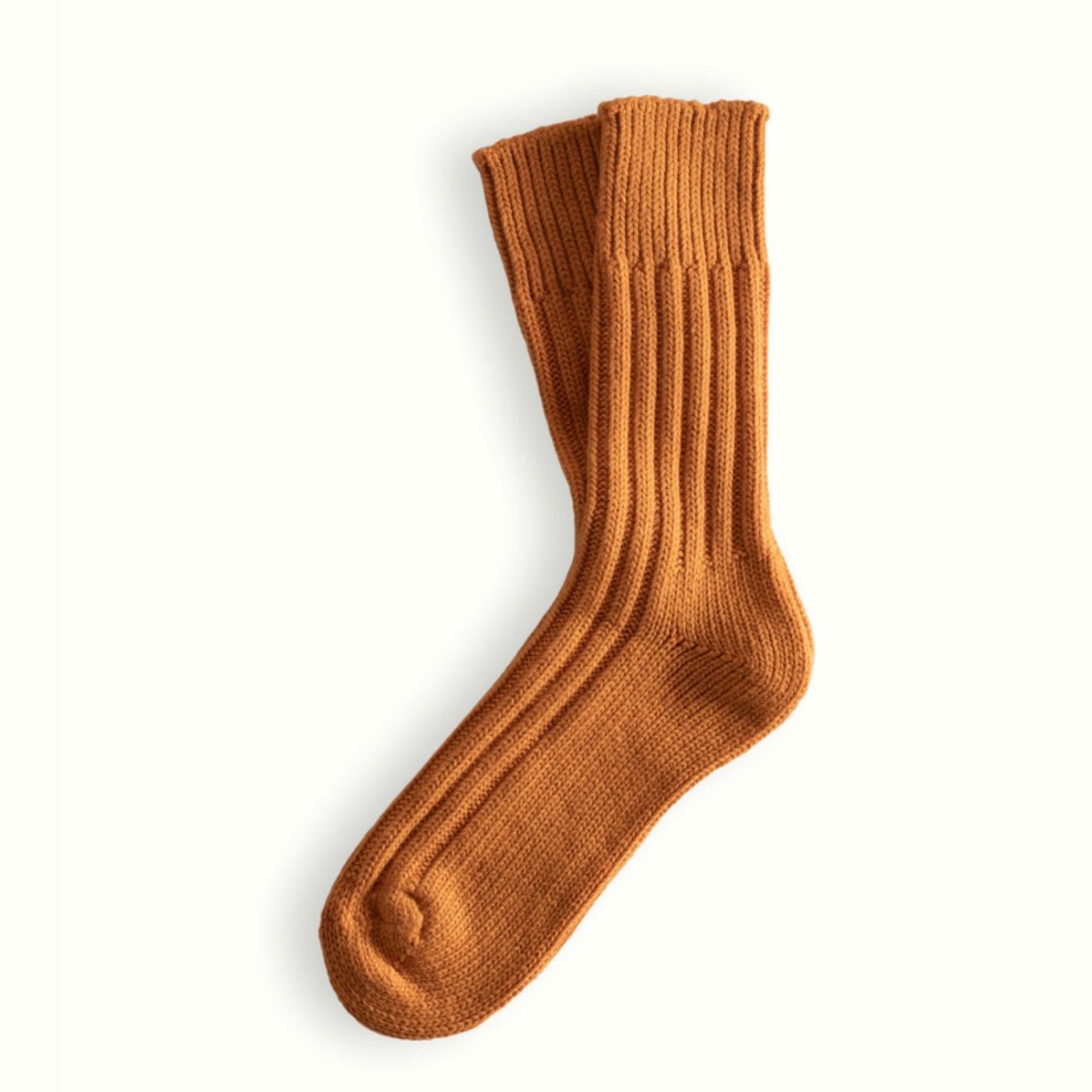 Thunders Love Socks - Wool Collection, Solid Soft Orange - The Flower Crate