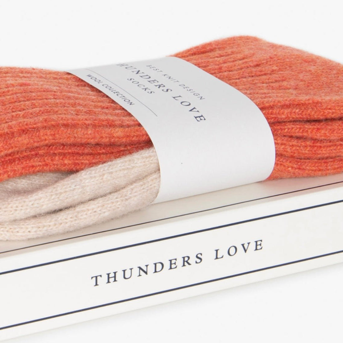 Thunders Love Socks - Wool Collection, Vintage Orange - The Flower Crate
