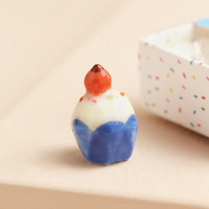 Tiny Matchbox Ceramic Birthday Cake Token - The Flower Crate