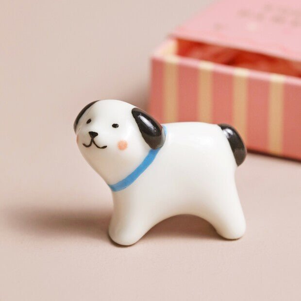 Tiny Matchbox Ceramic Dog Token - The Flower Crate