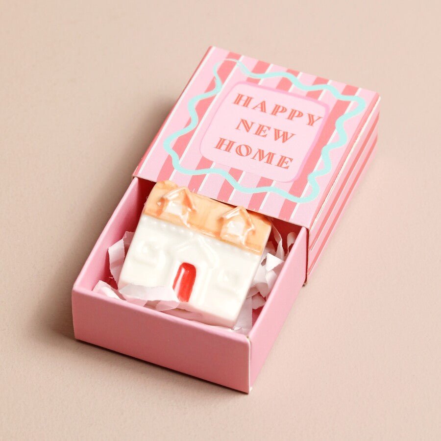 Tiny Matchbox Ceramic House Token - The Flower Crate